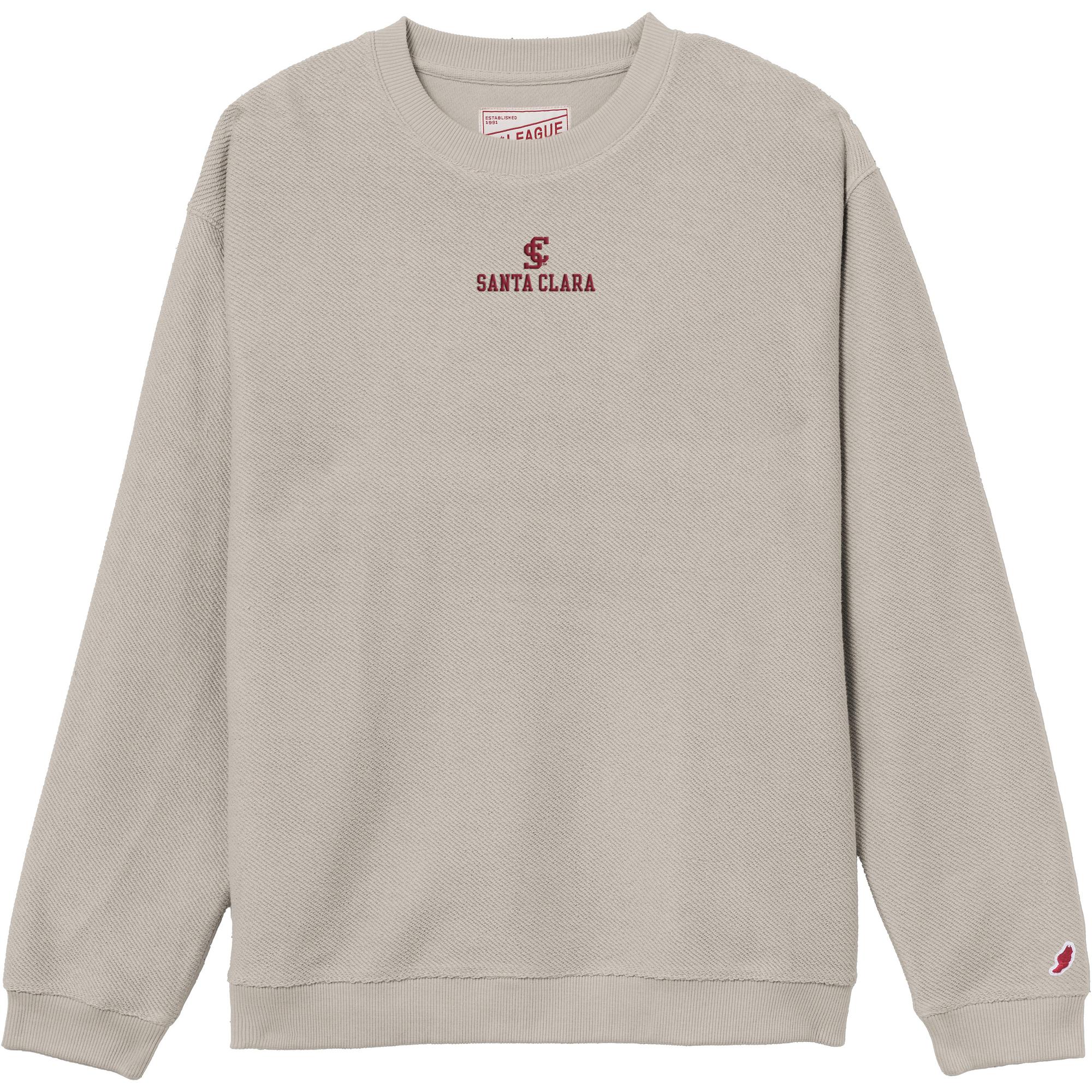 image of: Santa Clara Broncos Foundry Crew Sweatshirt, Pumice Stone