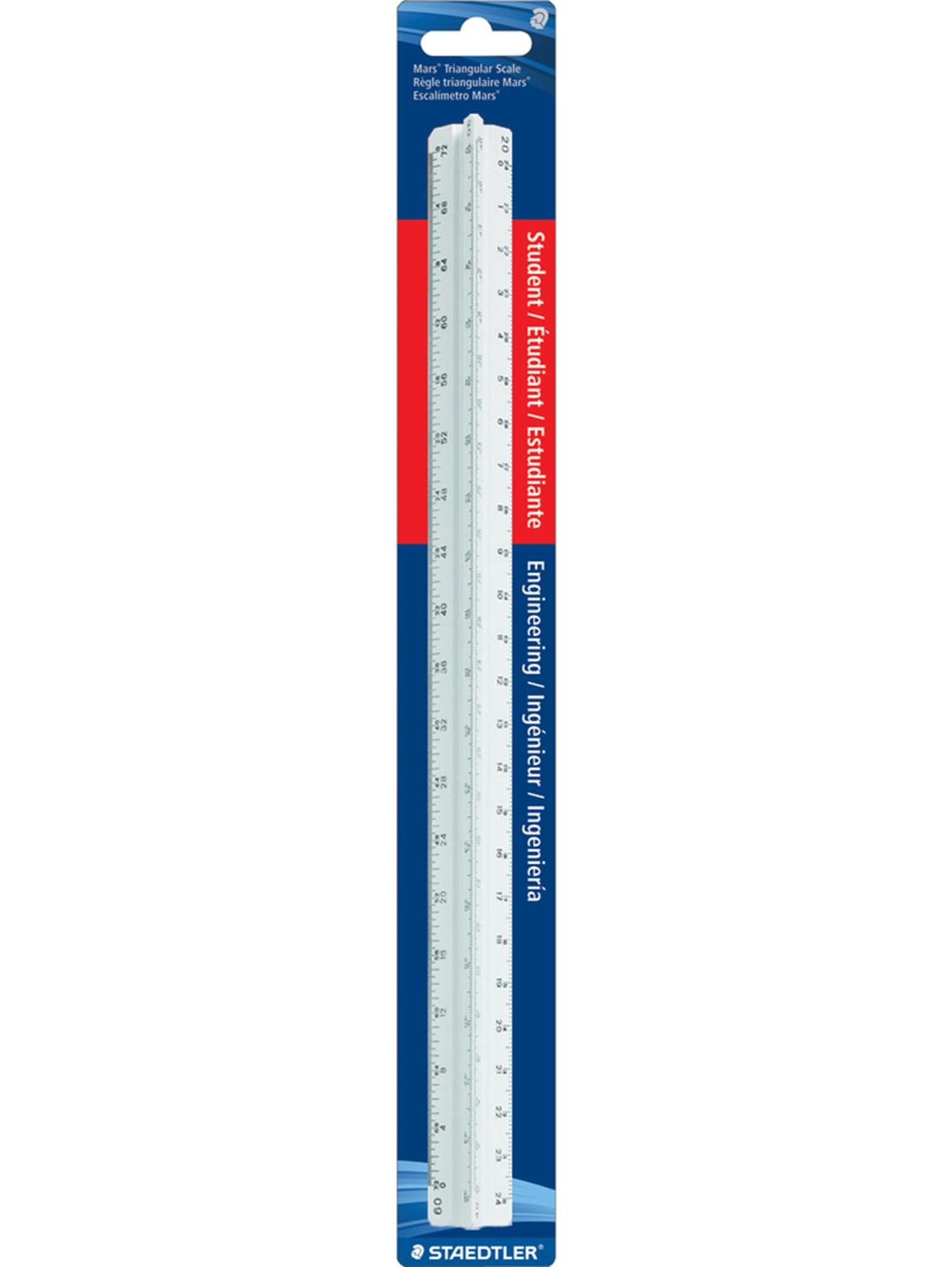 Product image 1 of 1 for Staedtler Engineer's Triangular 12in Scale, White
