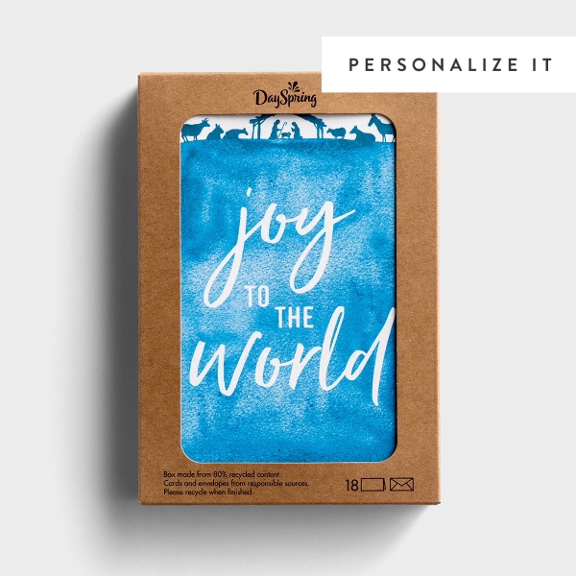 image of: Joy to the World - 18 Christmas Boxed Cards