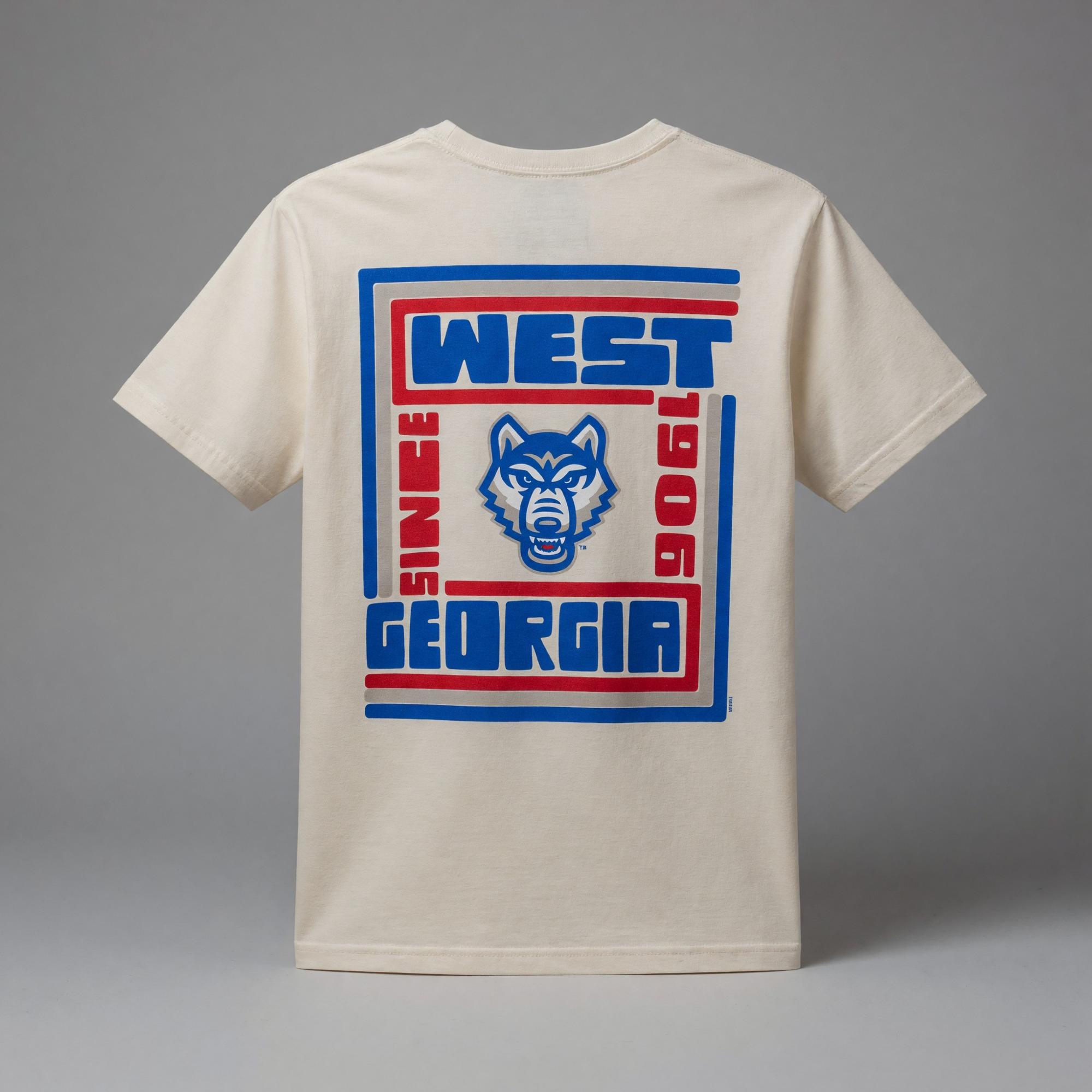 Variant 3 of 10 for RETRO LINES WOLF LOGO T-SHIRT