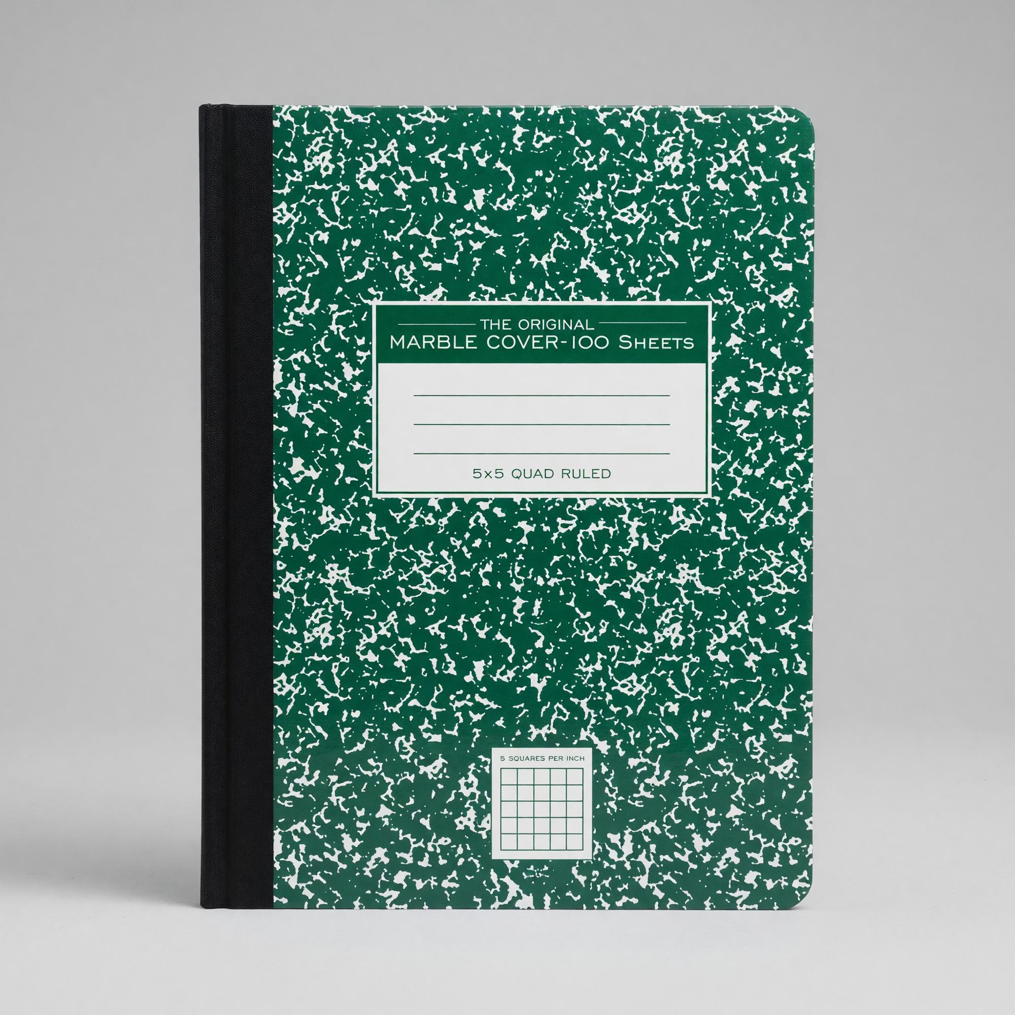 Product image 1 of 2 for GRAPH COMPOSITION BOOK GREEN MARBLE