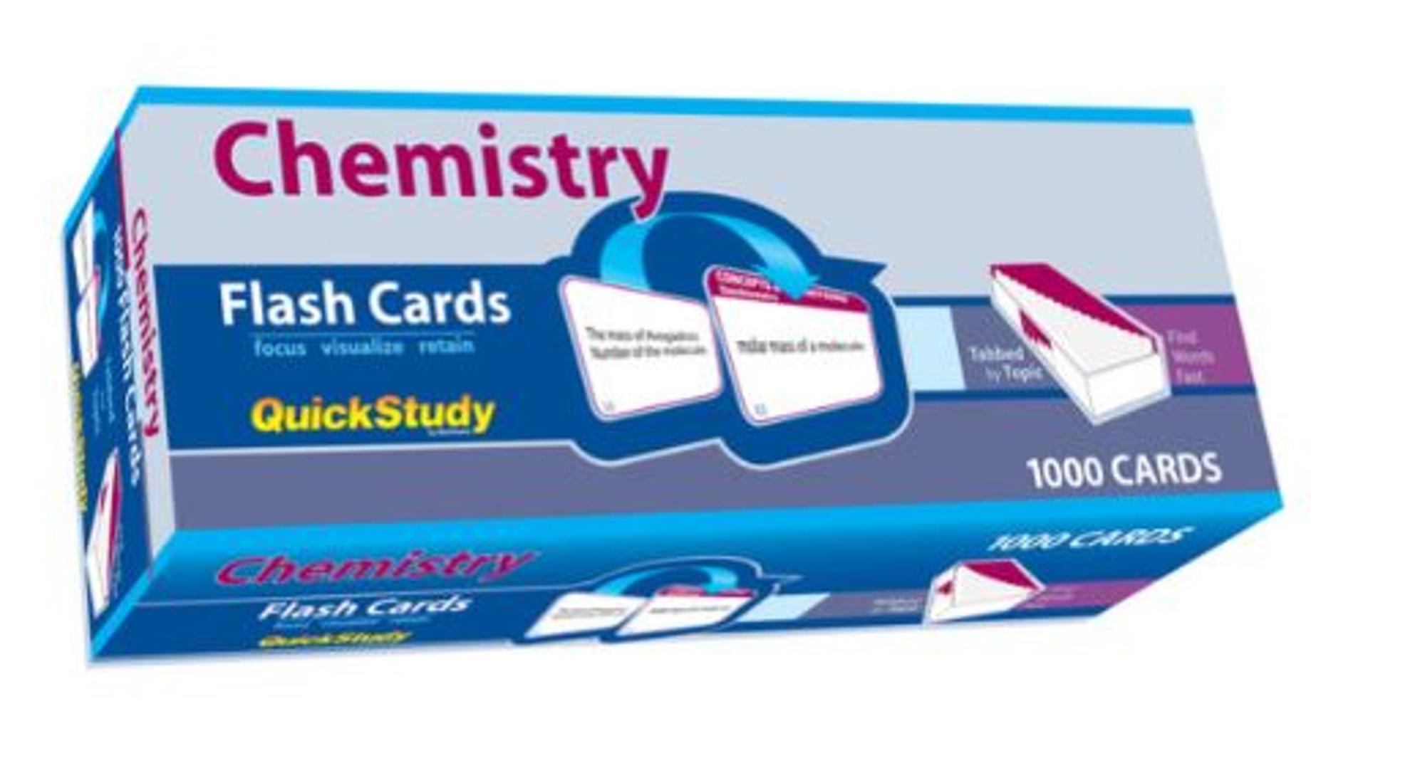 image of: BARCHARTS / CHEMISTRY FLASH CARDS