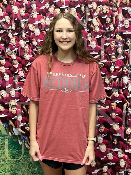 Henderson State Reddies Million Miles Dyed Ringspun Tee; $28.99