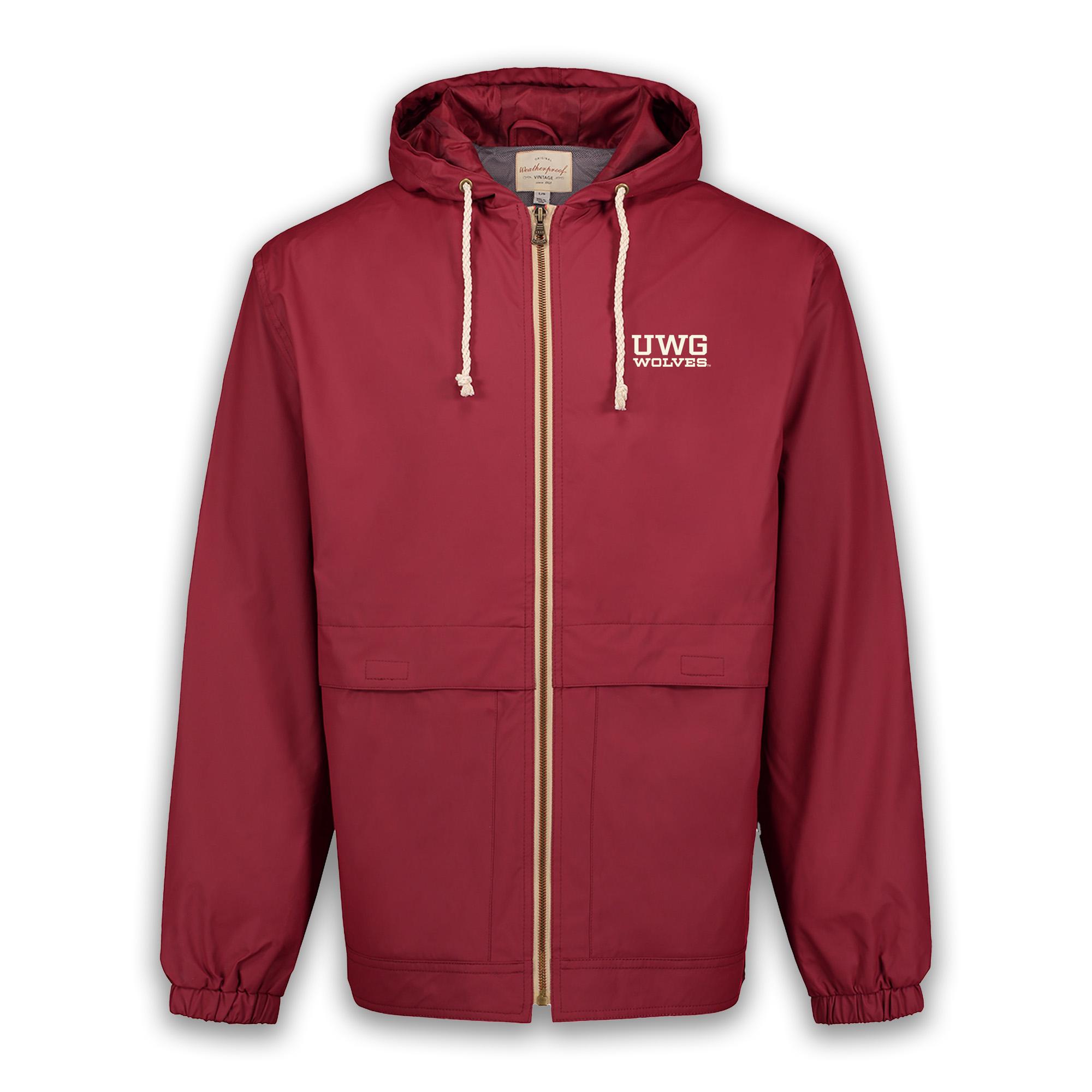 image of: UWG WOLVES WEATHERPROOF VINTAGE HOODED RAIN JACKET
