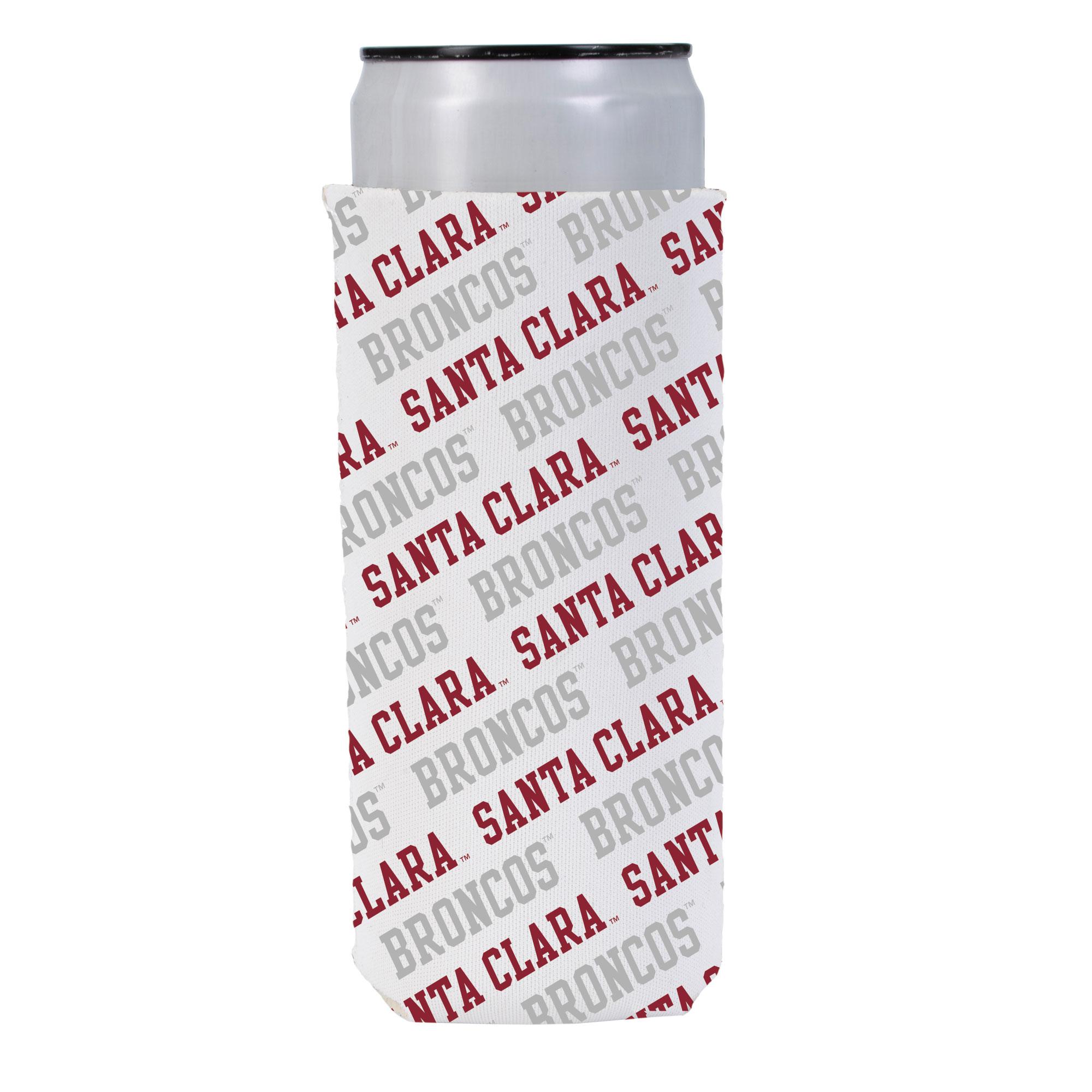 image of: Santa Clara Broncos Repeating Slim Koozie