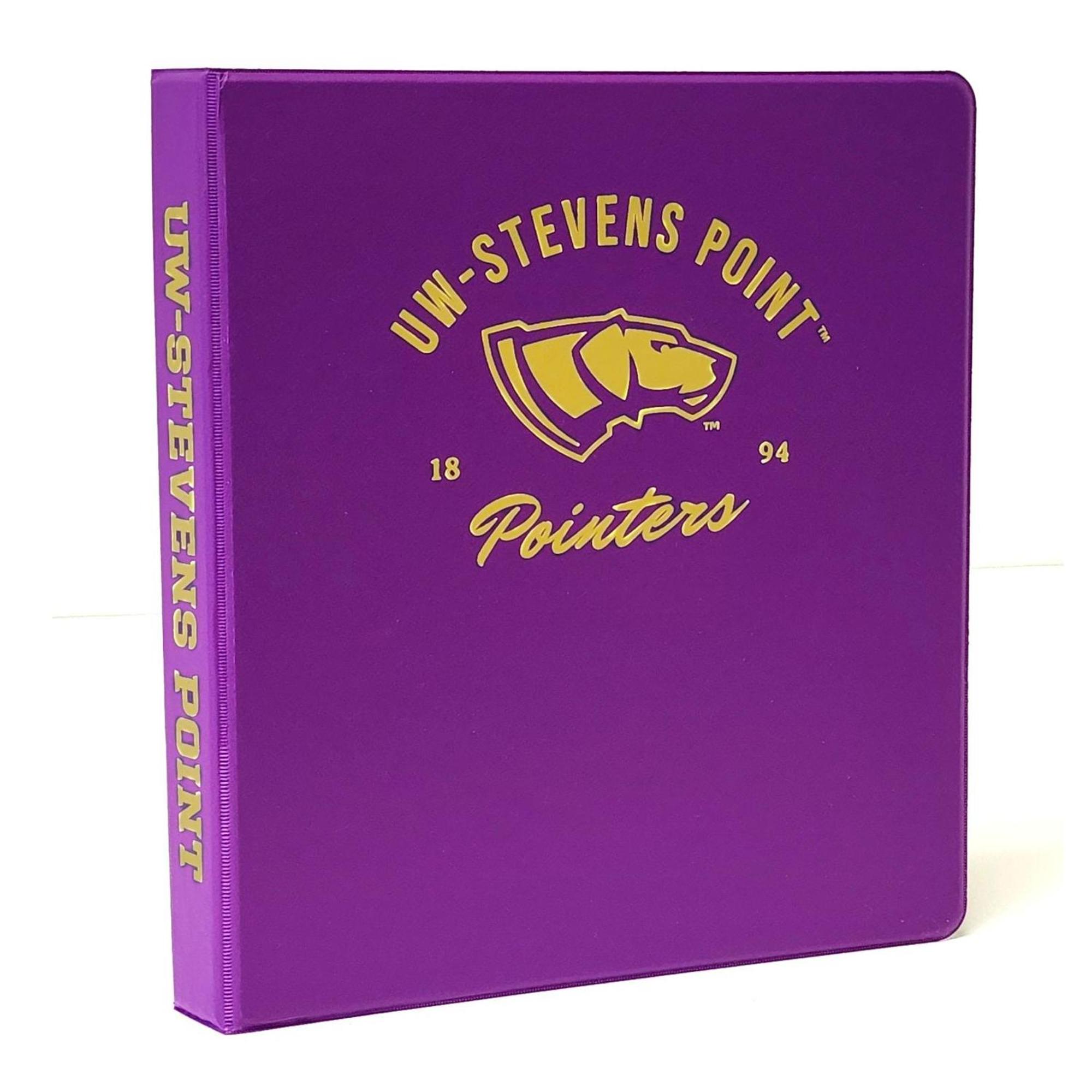 Product image 1 of 2 for UW-Stevens Point 1" Vinyl Binder, Purple