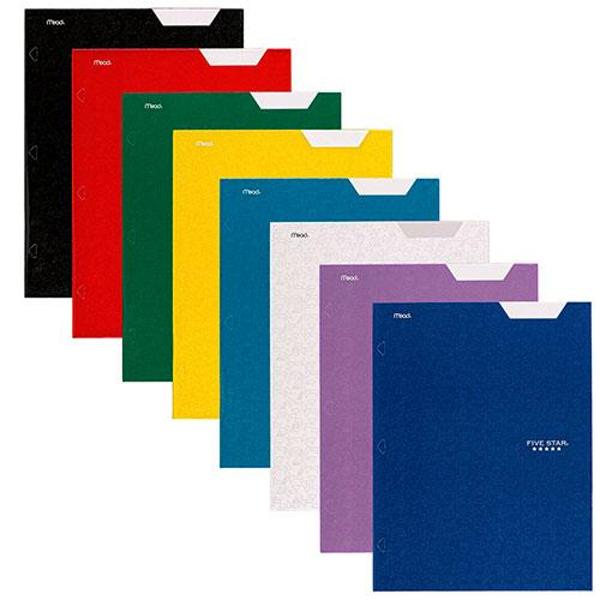Five Star Four Pocket Paper Folders 4 Count, 12-1/2" x 9-1/2"; $3.99