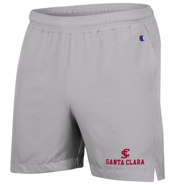 Santa Clara Broncos Champion Men's 5in Woven Shorts, Manhattan Mist; $49.98