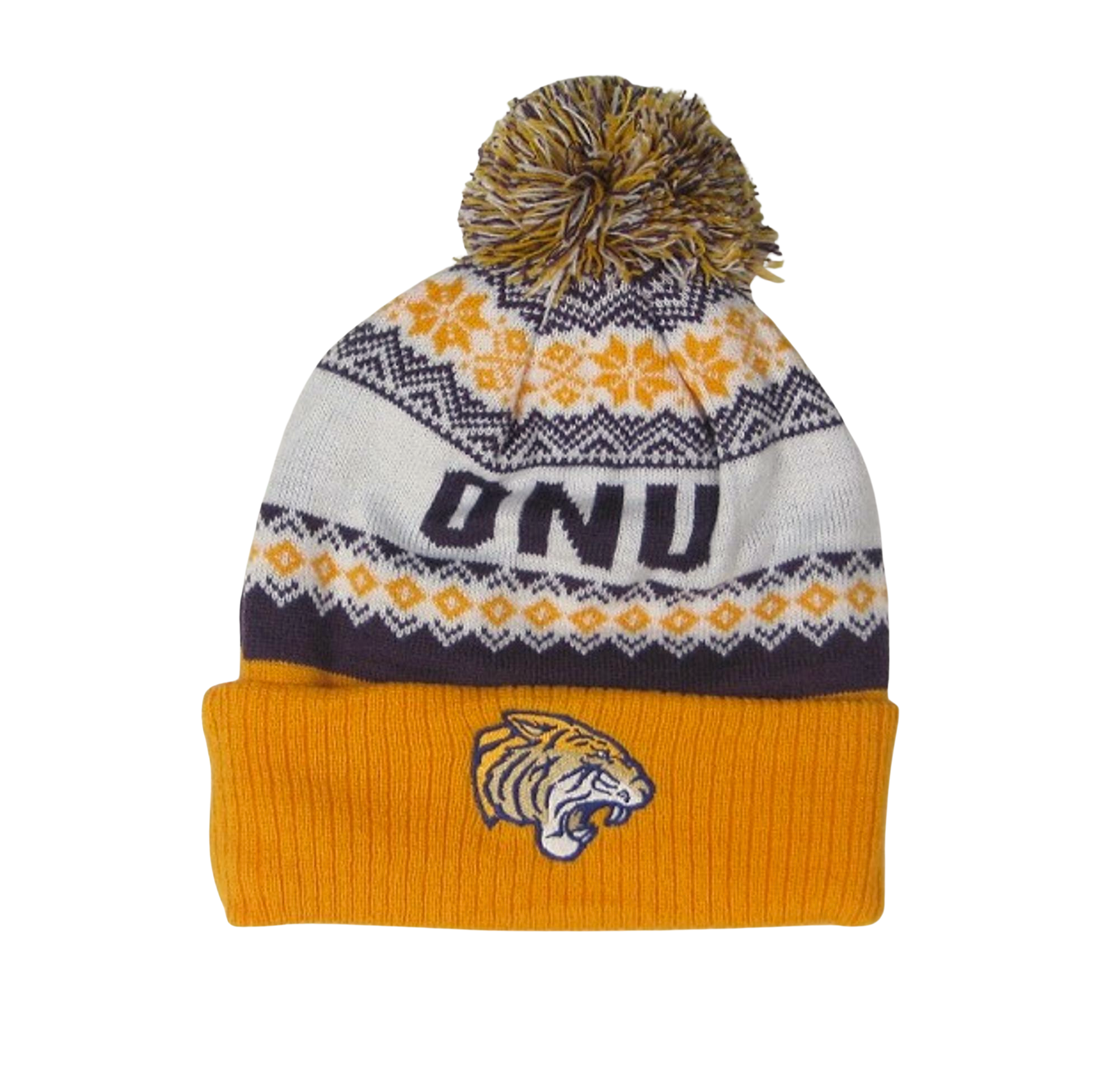 Olivet Nazarene Tigers Christmas Sweater Knit Cuff Beanie
