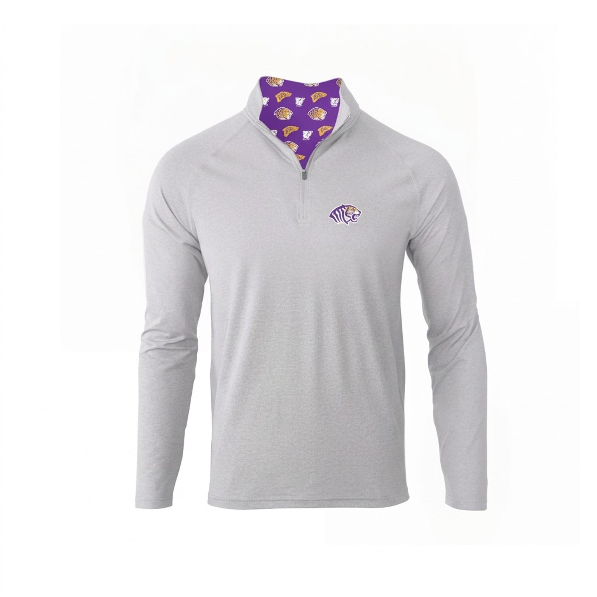 Product image 2 of 2 for OBU Tigers Interior Pattern 1/4 Zip Pullover