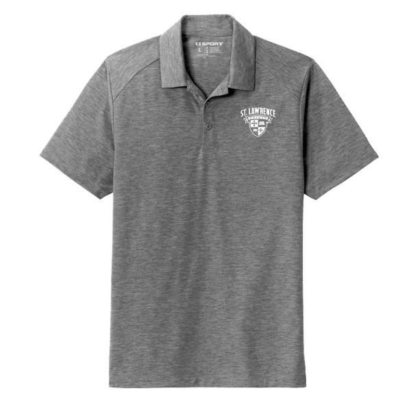 Heathered Grey Polo; $55.95
