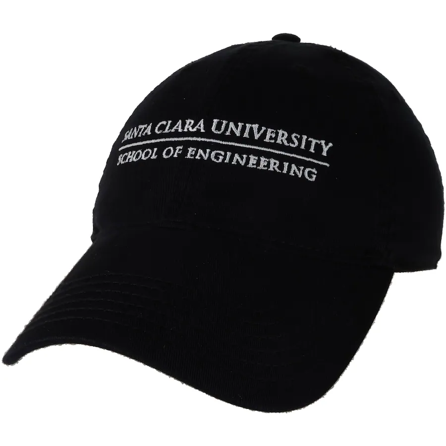 image of: Santa Clara University School of Engineering Relaxed Adjustable Hat, Black