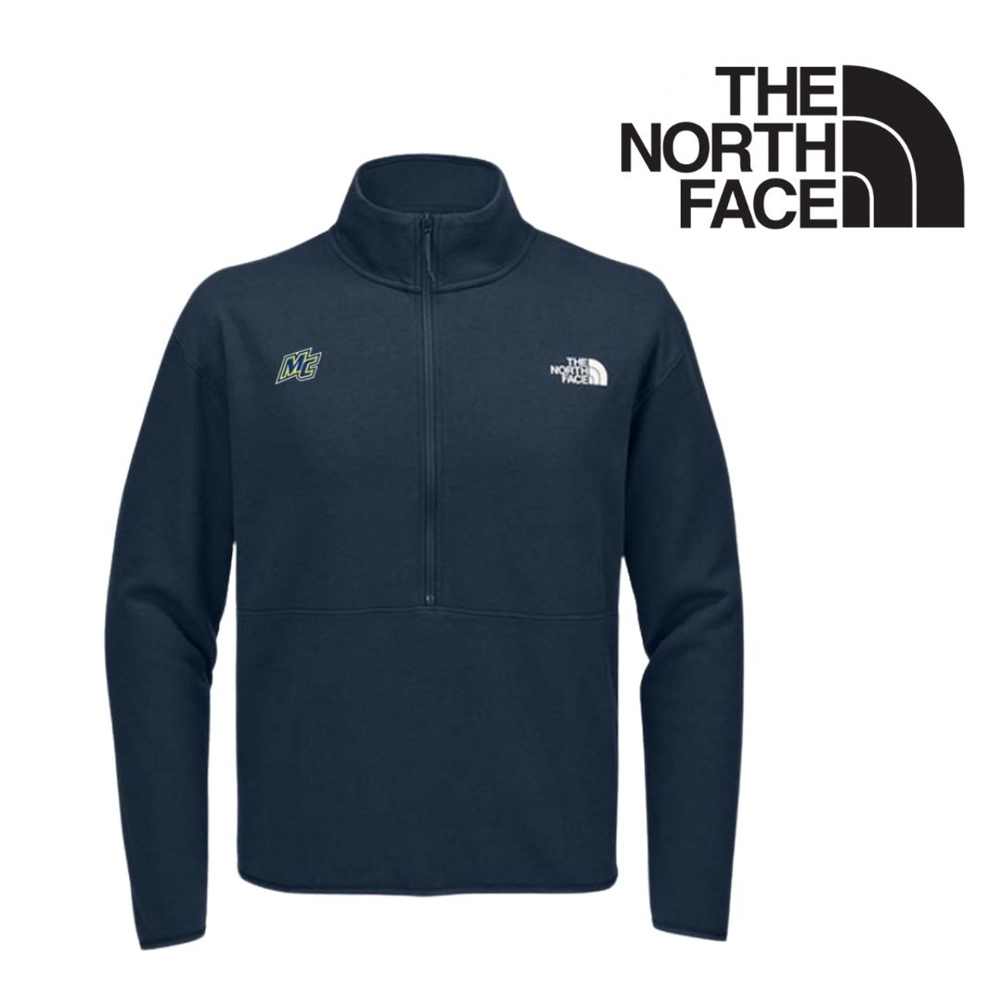 image of: Summit Navy North Face Double-knit 1/2 zip fleece