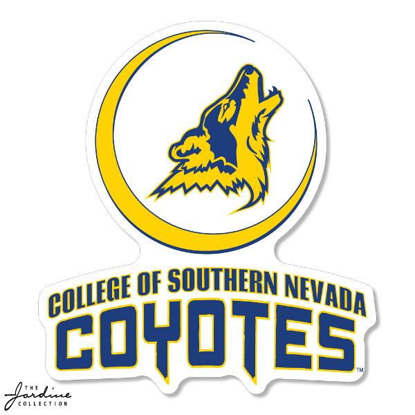 CSN 6" VINYL DECAL NAME COYOTE; $7.99