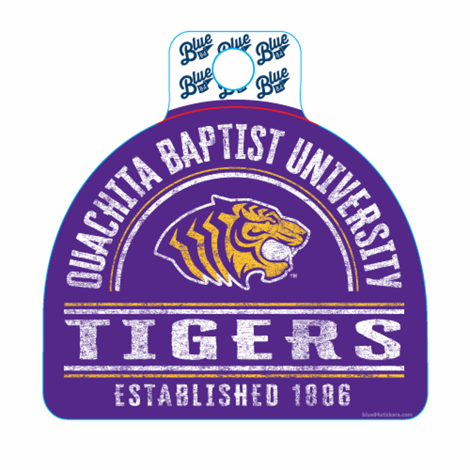 image of: Ouachita Baptist University Tigers Flood Gate Sticker