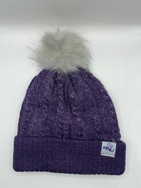 Sparkle Cable Knit Beanie; $29.99