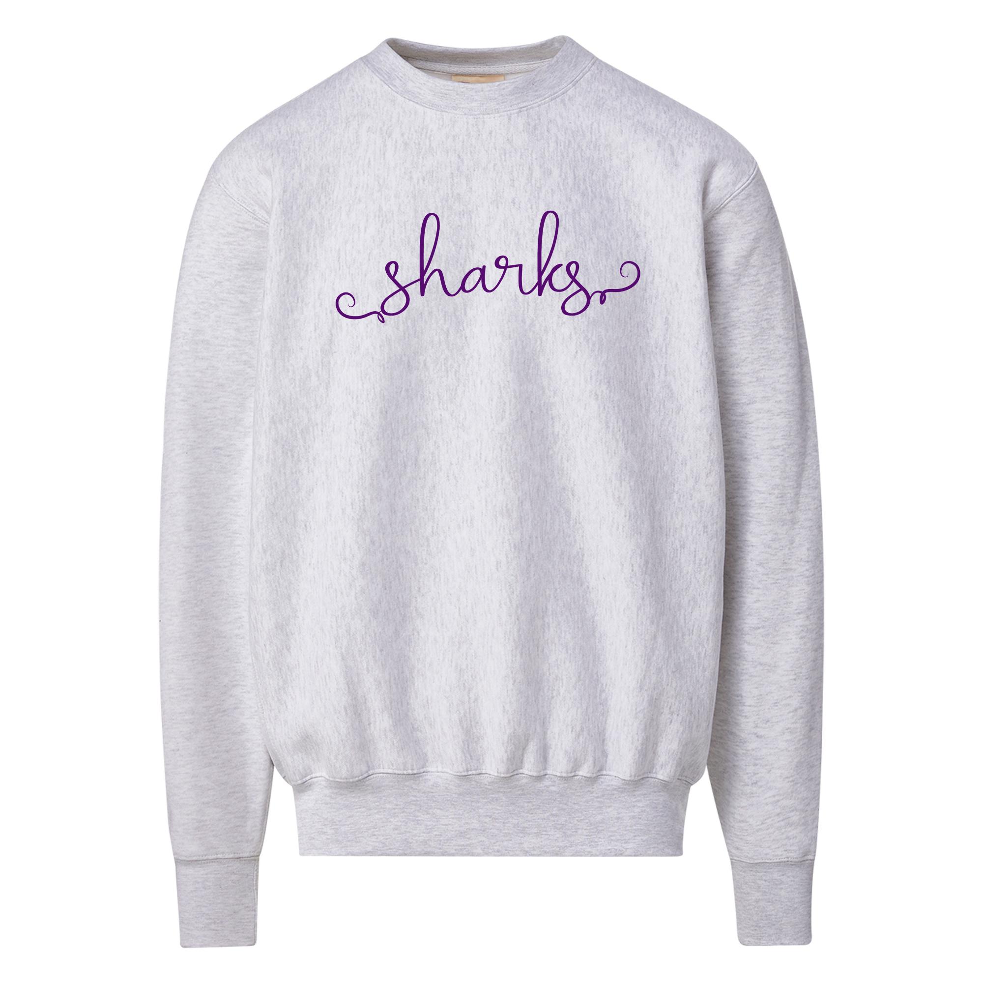 Product image 1 of 1 for Southeast Arkansas College Sharks Pro-Weave Crewneck Sweatshirt, Marble Heather