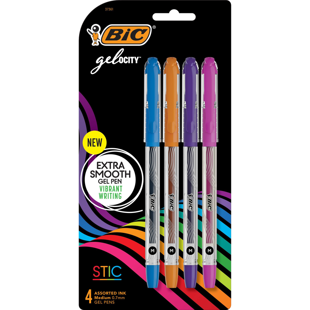 Product image 1 of 1 for BIC Gel-ocity Assorted 4pk Fashion Colors