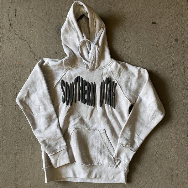 SOUTHERN UTAH RAW-EDGE FLEECE CAMO HOODIE; $24.99