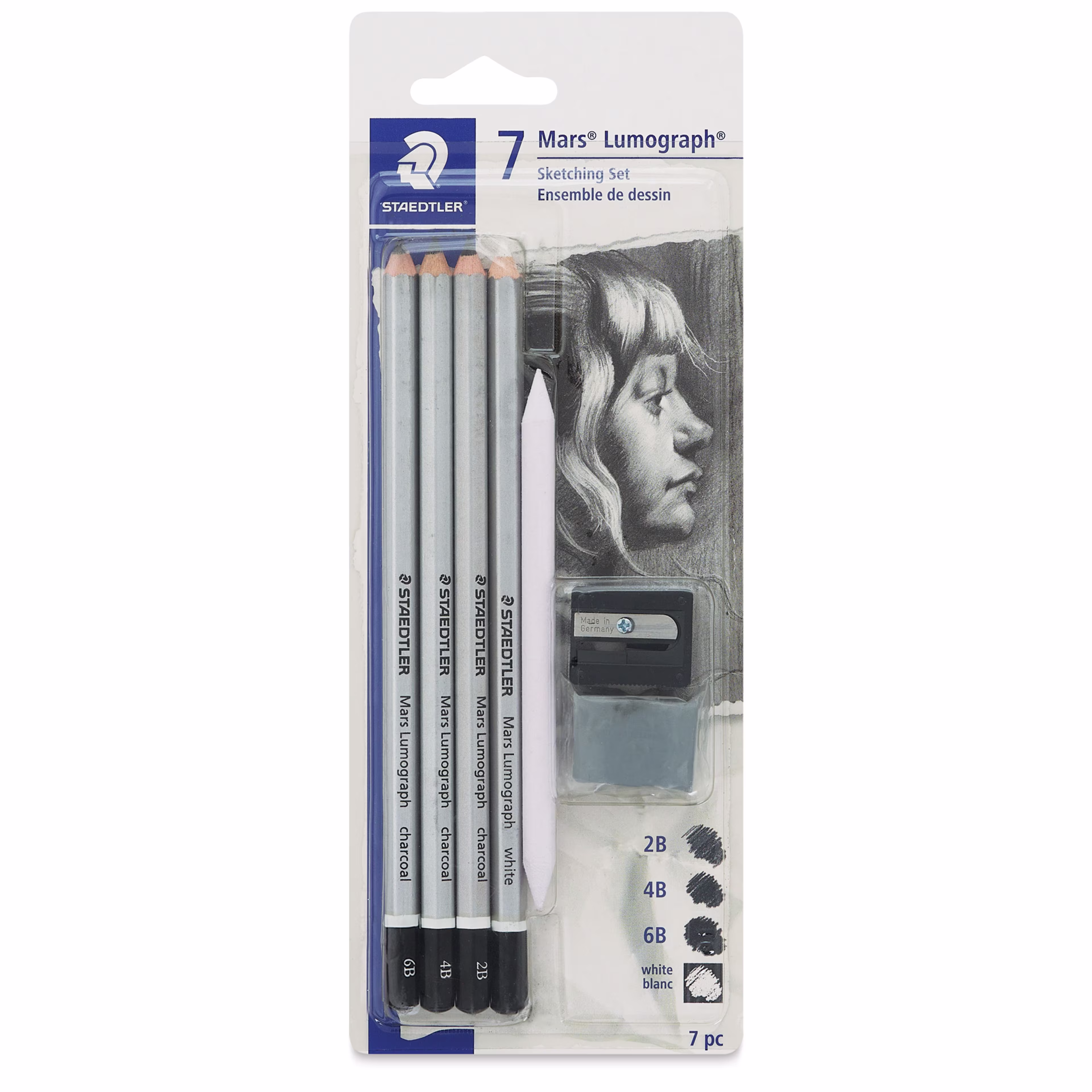 Product image 1 of 3 for Staedtler Mars Lumograph Charcoal Pencils - 7pk