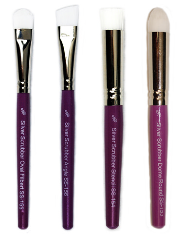 image of: Silver Scrubbers Brush Sets 3pc