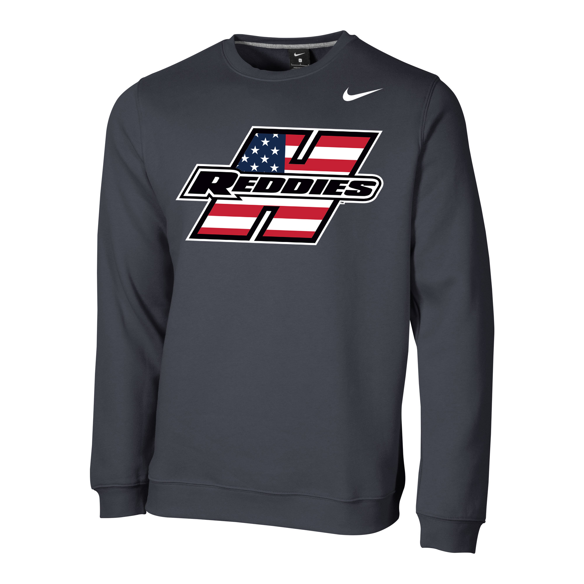 image of: Henderson Reddies American Flag Club Crew Sweatshirt