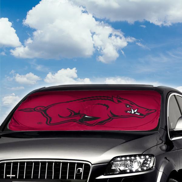 Arkansas Razorbacks Front Windshield Auto Sunshade; $24.99