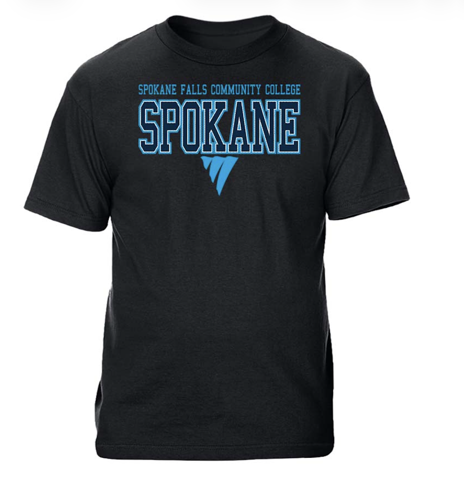 image of: SFCC SS TEE STAFF FALLS BLK