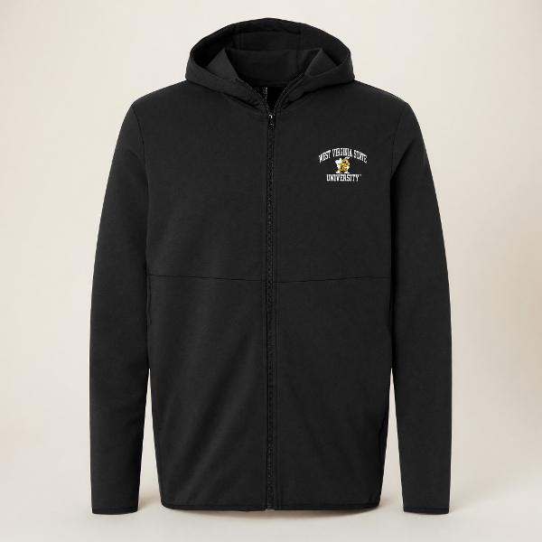 Zipped Hood Sport - College House - "West Virginia State Mascot University"; $51.99