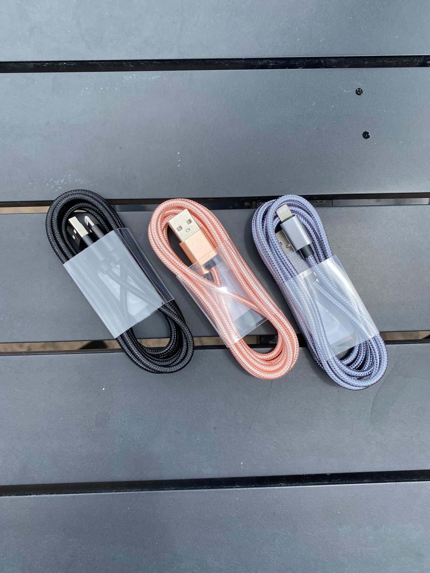 image of: 6 Foot Braided Lightning Compatible Cable