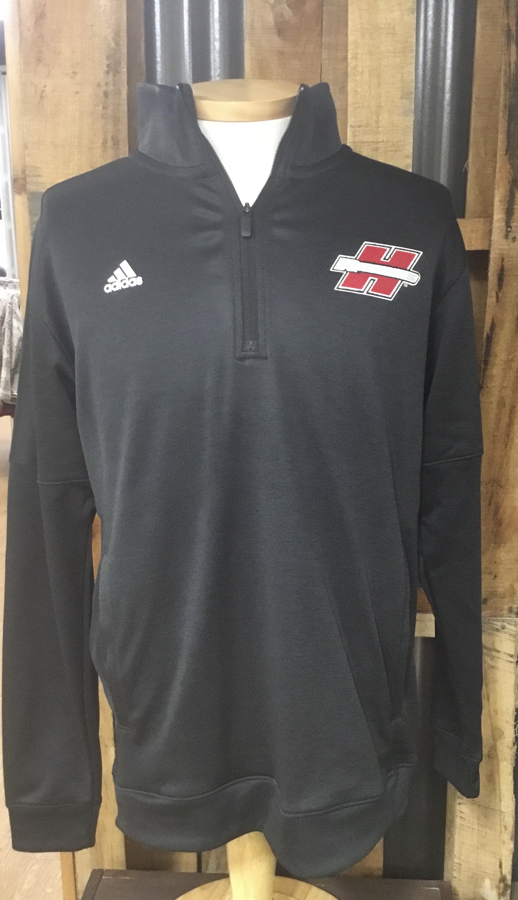 image of: Henderson Reddies Logo Long Sleeve Quarter Zip Pullover