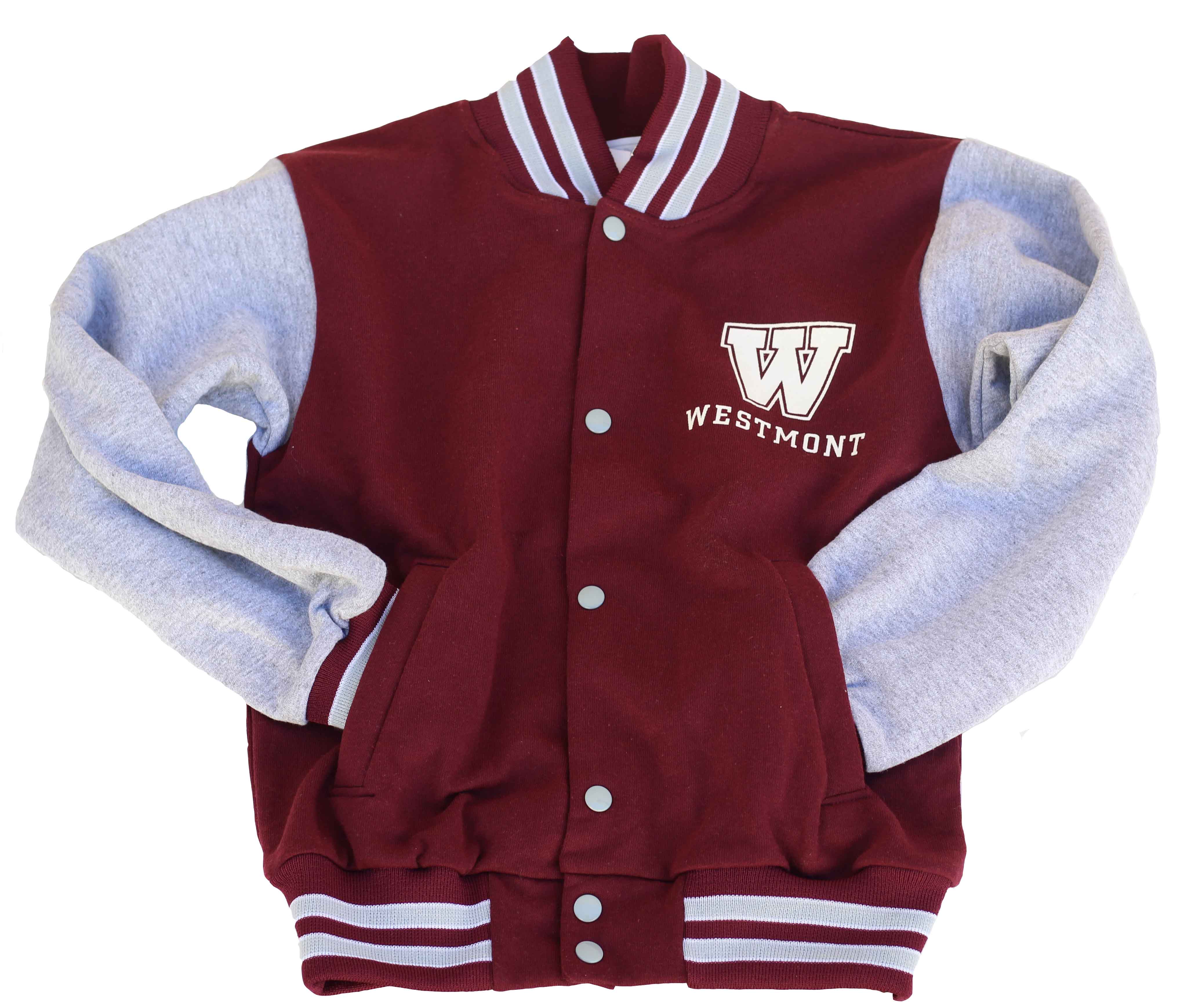 image of: Third Street “W” Westmont Button-Up Sweatshirt  Youth