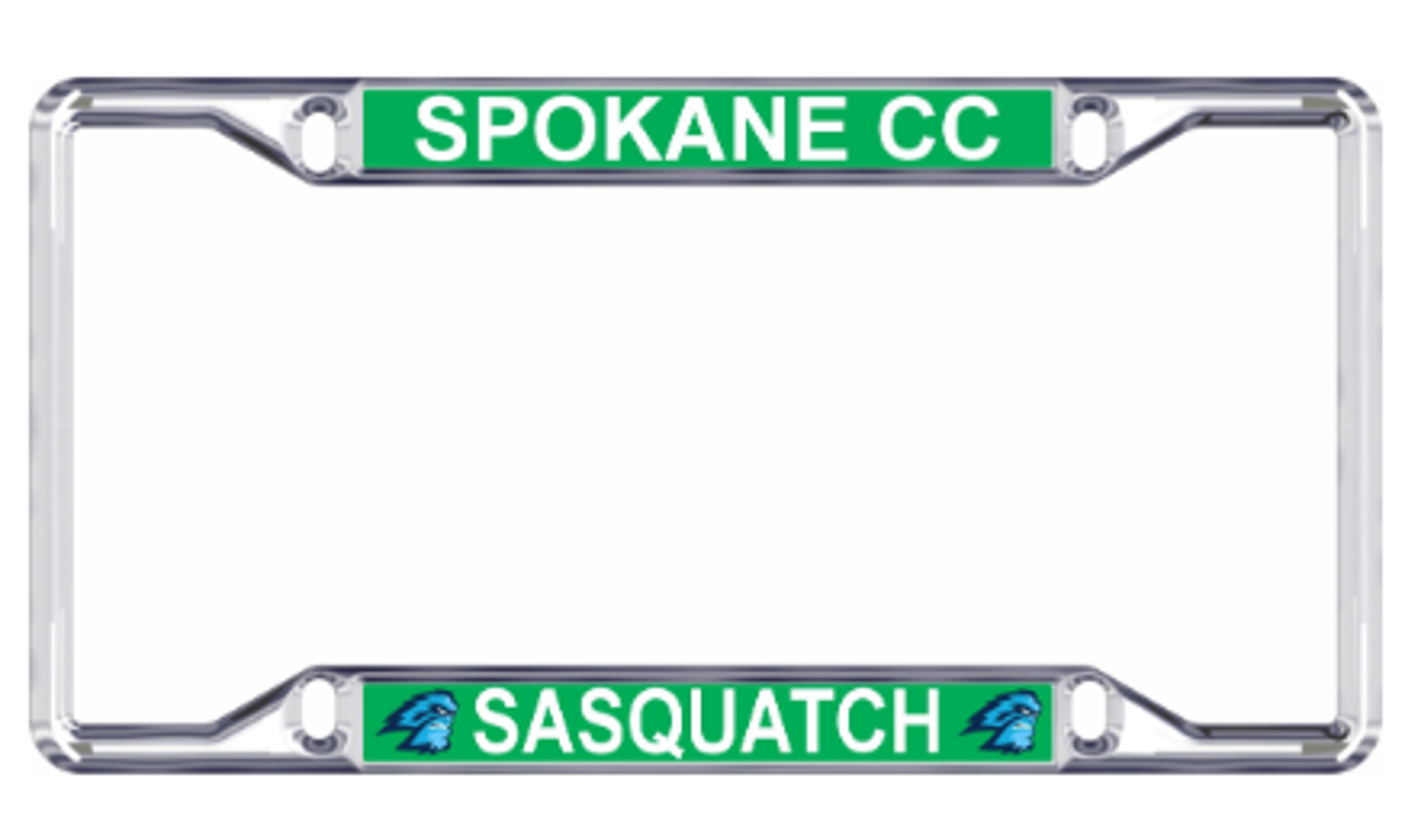 image of: SCC LICENSE PLATE FRAME SILVER