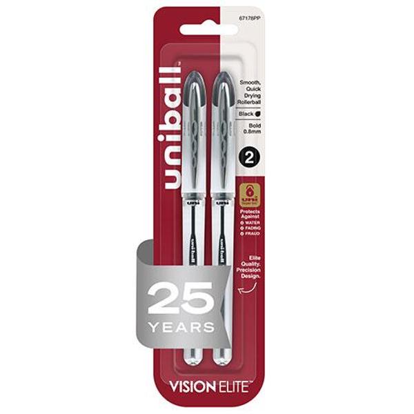 Uni-ball VISION ELITE .8mm 2pk - Black; $7.99