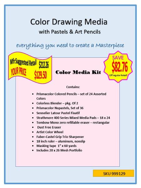 COLOR MEDIA DRAWING IT; $129.50