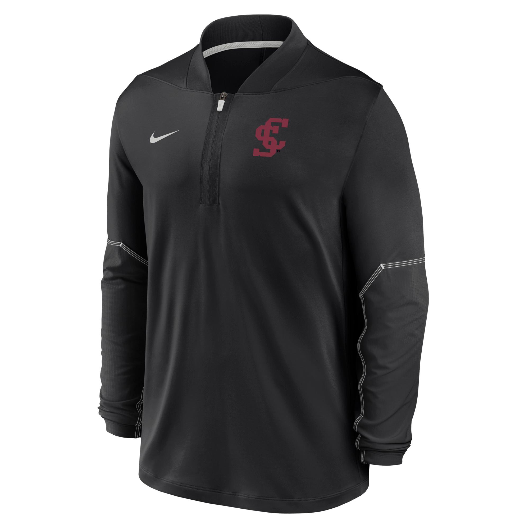 Product image 1 of 1 for Santa Clara Broncos Nike Dri-FIT Mid Weight Half-Zip Long Sleeve Top, Black
