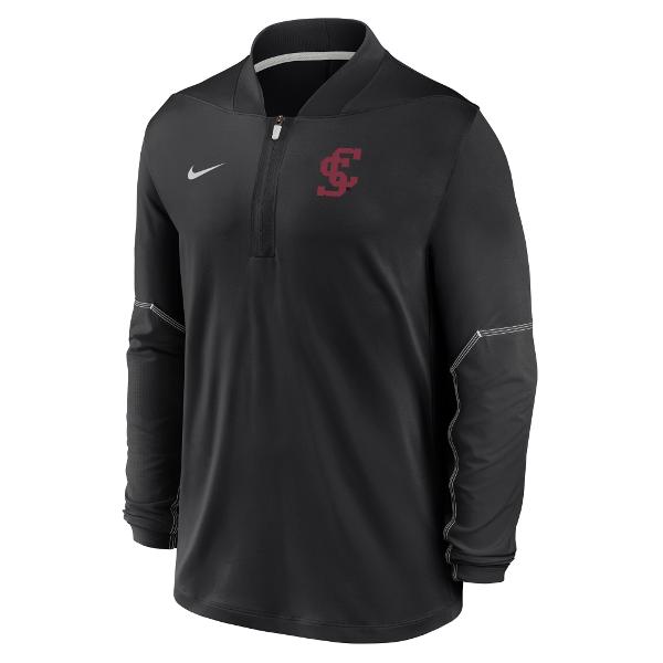 Santa Clara Broncos Nike Dri-FIT Mid Weight Half-Zip Long Sleeve Top, Black; $95.00