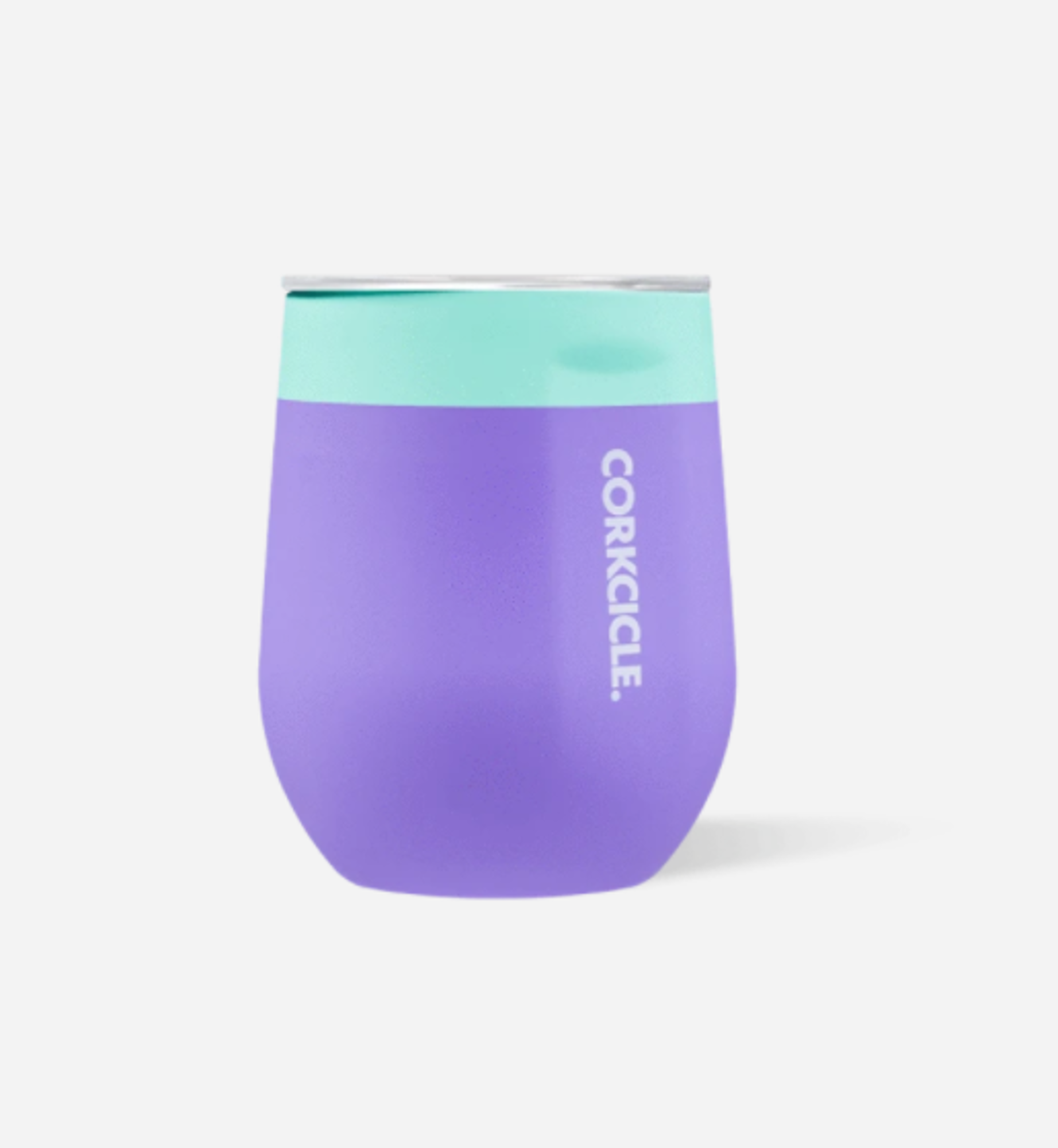 image of: Corkcicle. 12oz Color Block Stemless- Mint Berry