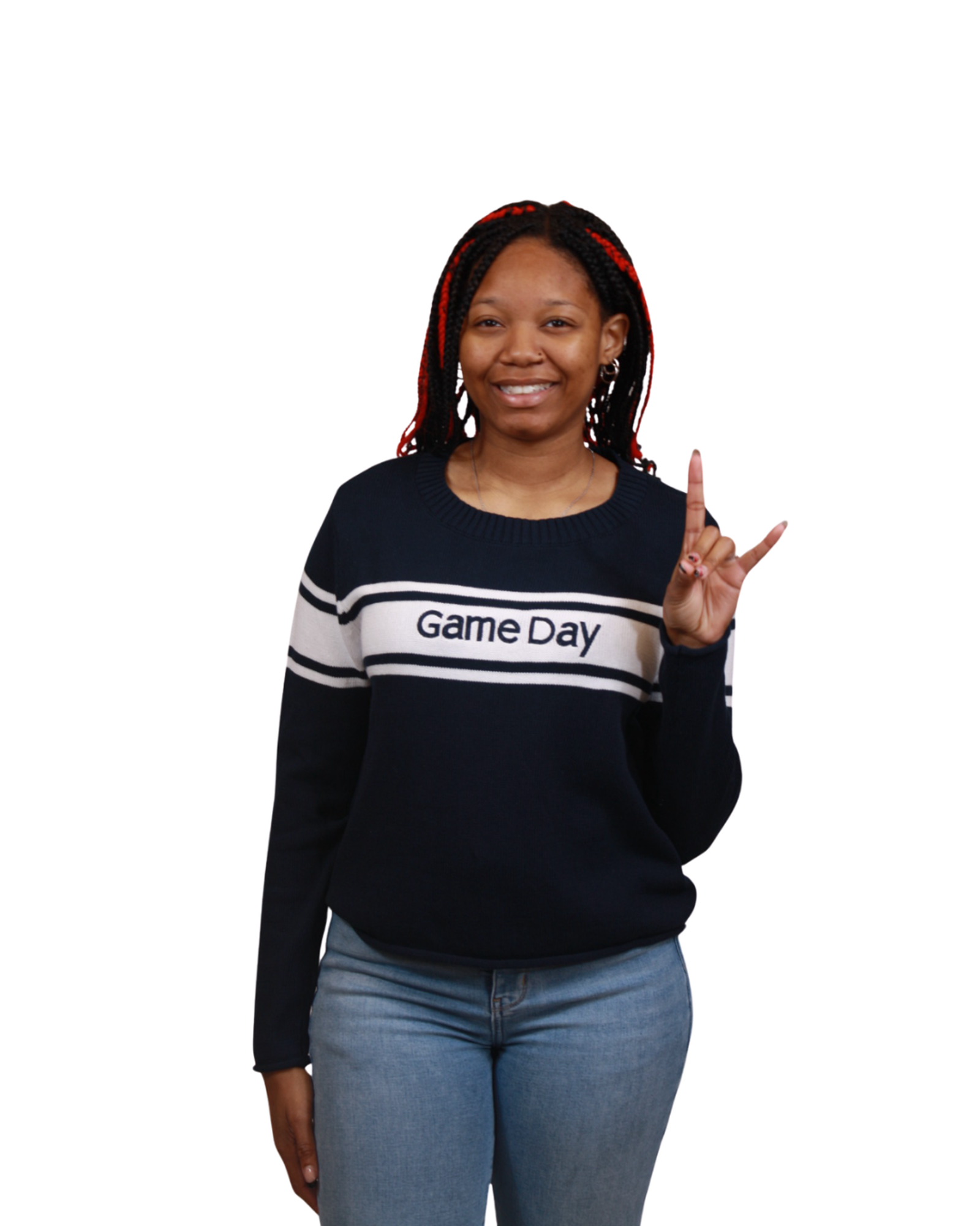 Product image 1 of 2 for SPORTS GIRL CREWNECK GAMEDAY TEXT