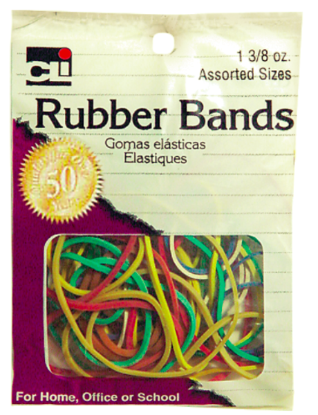 Charles Leonard Rubber Bands - Asst Asst 1Pk BP; $2.99