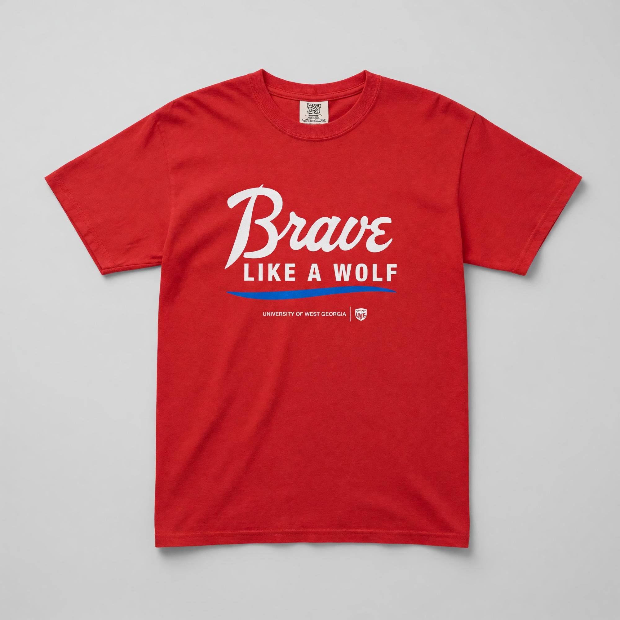 Variant 3 of 6 for BRAVE LIKE A WOLF LOGO COMFORT COLOR T-SHIRT