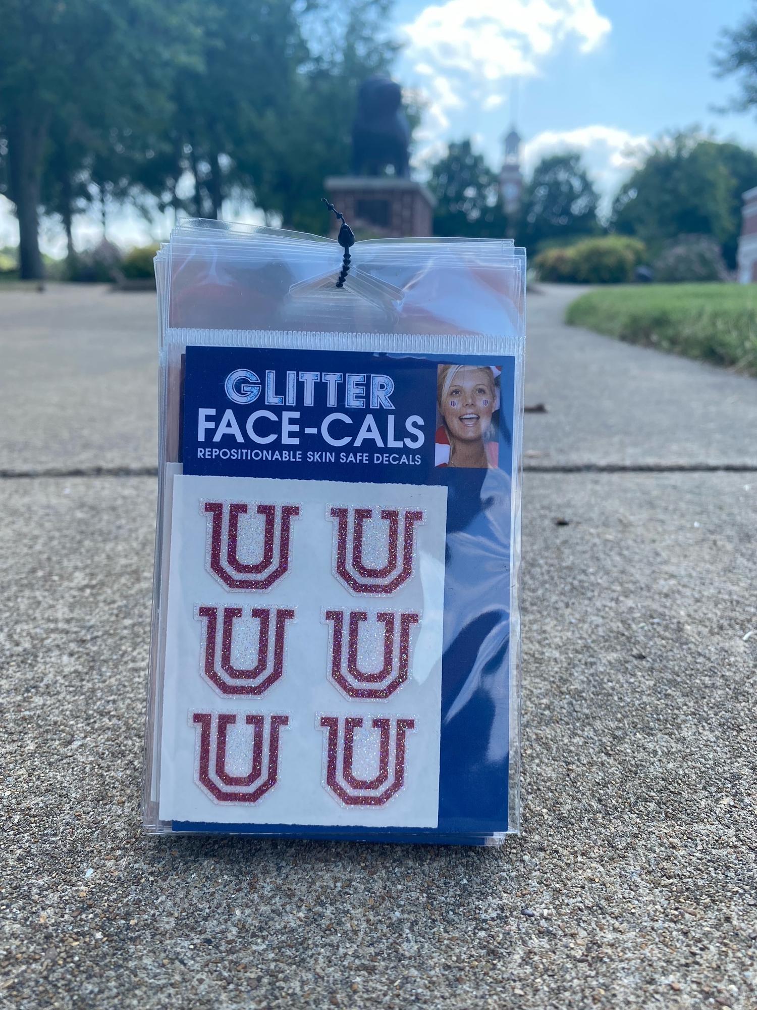 image of: Union U Logo Facecal Glitter 6 pack