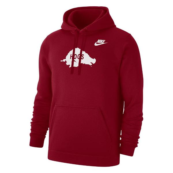 Arkansas Razorbacks Nike Slobbering Hog Club Fleece Pullover Hoodie; $82.99