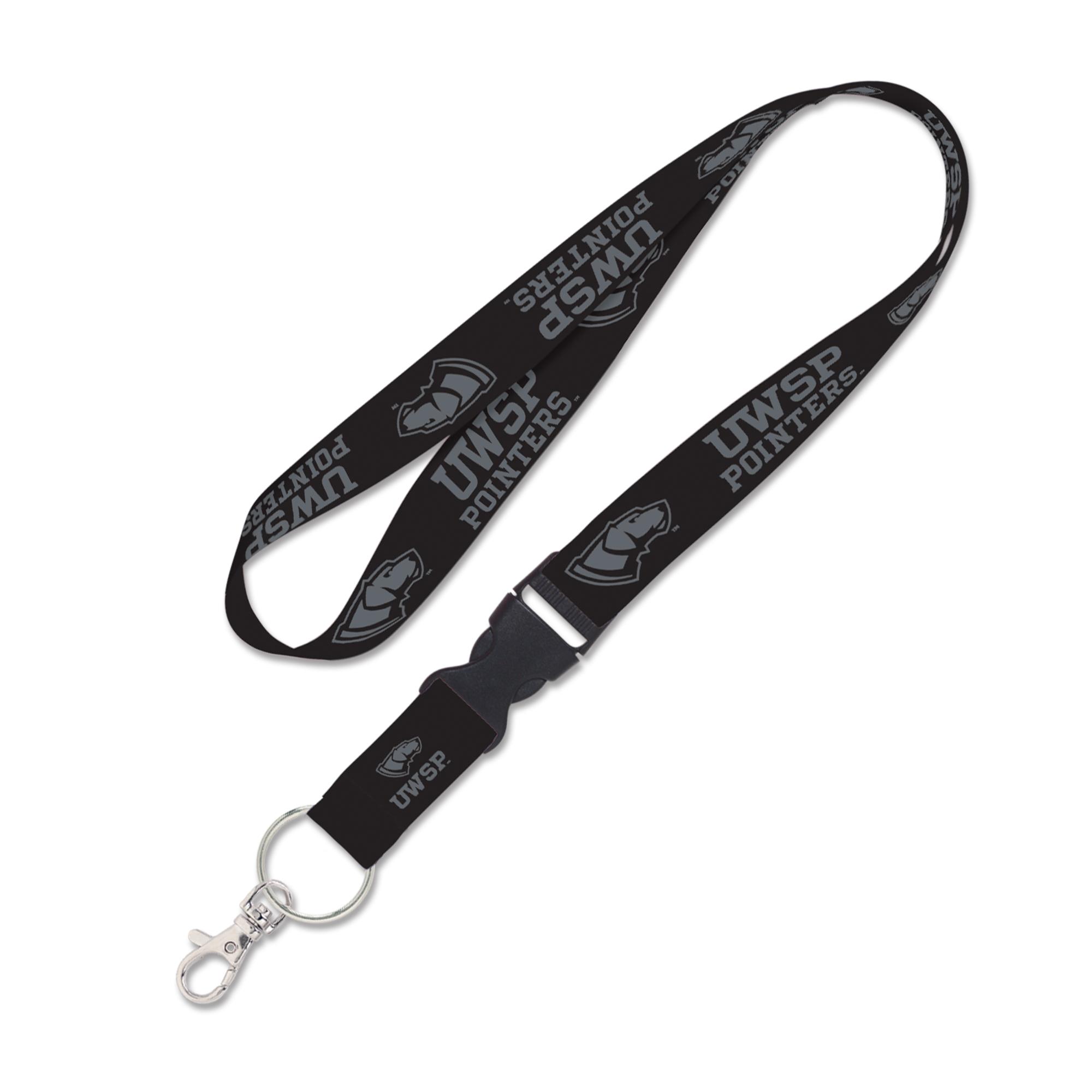 Product image 1 of 1 for UWSP Pointers Blackout Lanyard