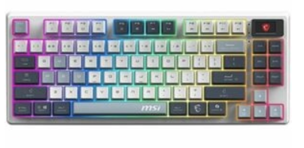 MSI FORGE GK600 TKL Tri-Mode Wireless Keyboard; $134.99