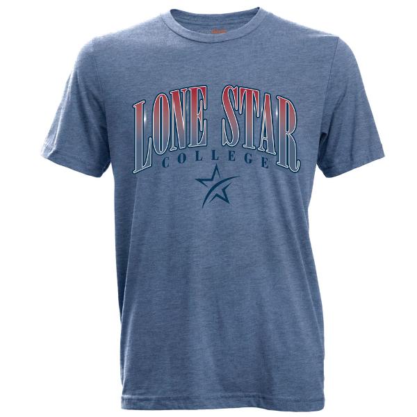 Lone Star College Vintage Drifter Tri-Blend Short Sleeve Tee, Steel Blue; $24.95