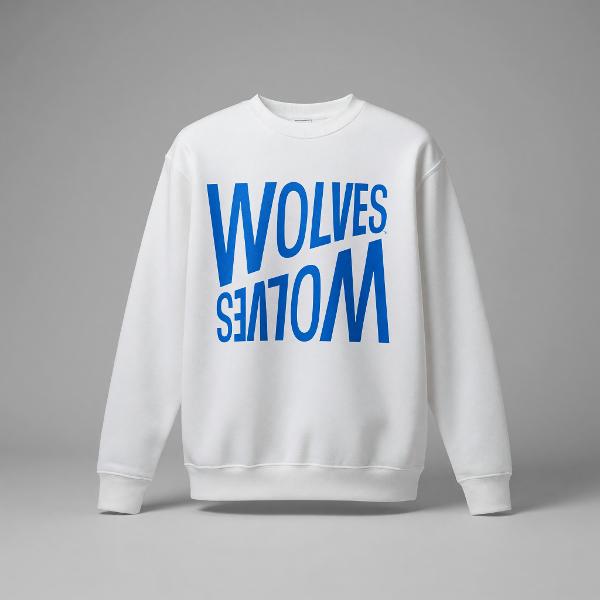 Wolves Upside Down Crew; $19.99