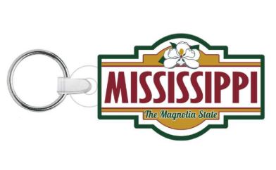 image of: Mississippi Magnolia State Keychain
