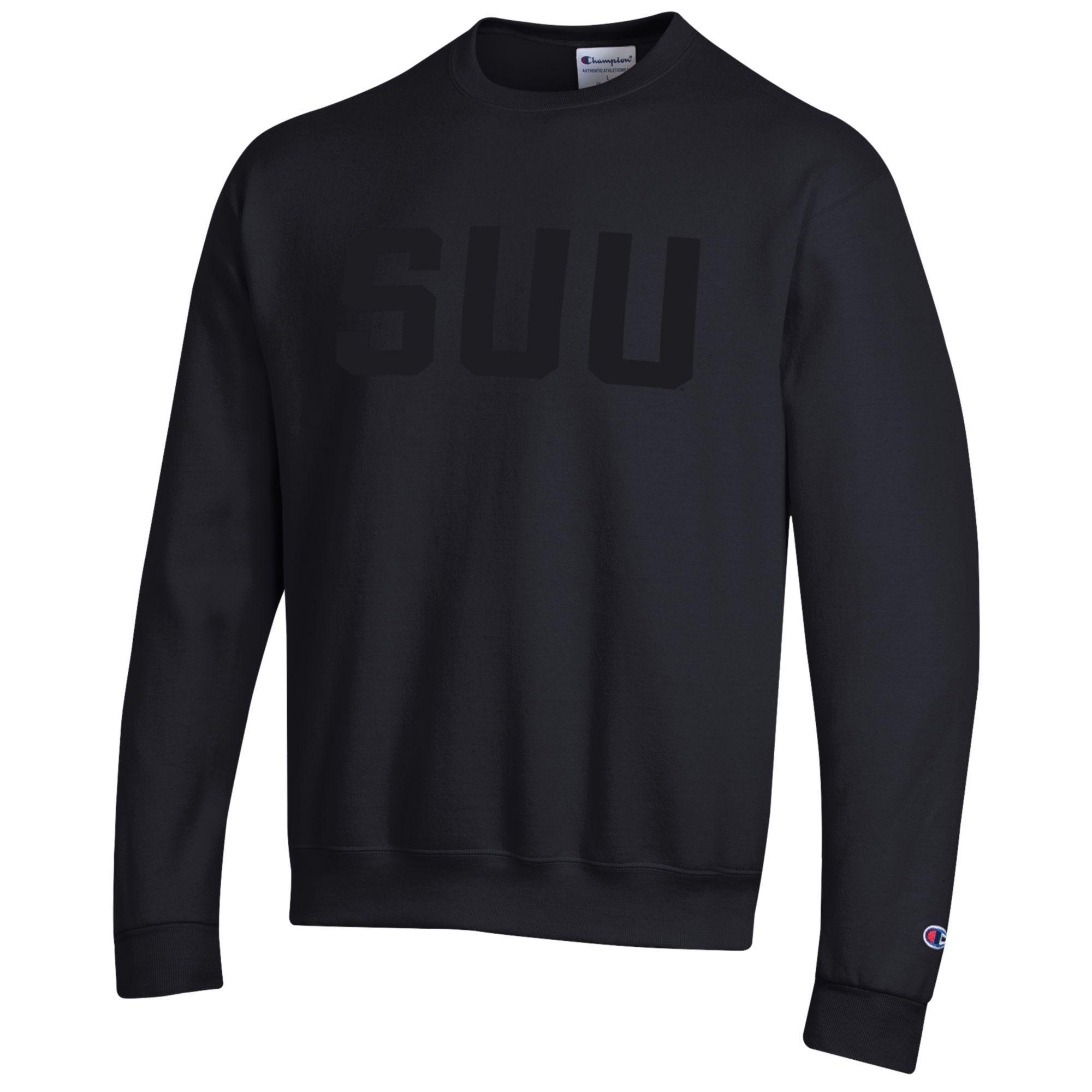 image of: CHAMPION CREW BLACK   SUU   BLACK ON BLACK