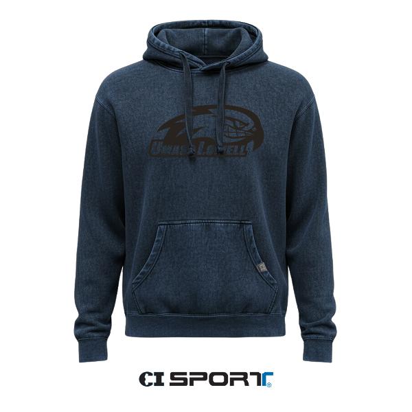 Acid Washed Blue Onxy Hood; $59.99